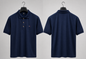 Men's Navy Blue Plain Polo Shirt – Premium Cotton Half Sleeve Casual Polo Tee
