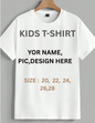 Kids Personalized T-Shirt – Custom Name & Photo Printed Cotton Tee