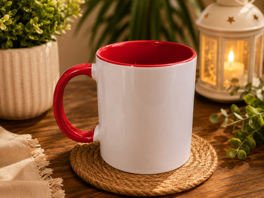 Premium White Ceramic Sublimation Mug | 11oz Blank Coffee & Tea Cup for Custom Printing