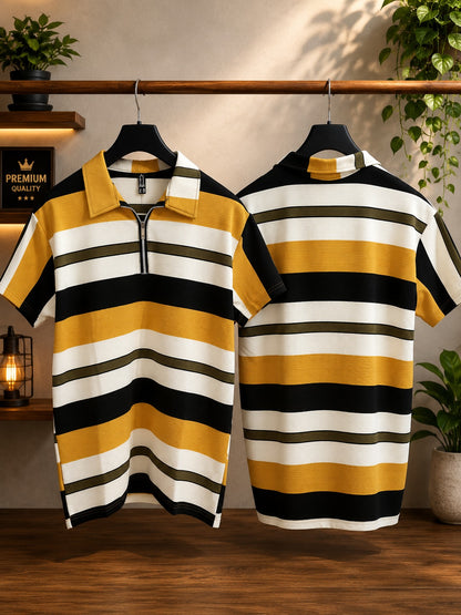 Premium Solid Black Men's Cotton T-Shirt
