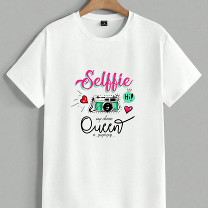 Selfie Queen Camera T-Shirt  | Selfie Queen Aesthetic Clothing