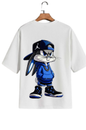 Bugs Bunny Hip-Hop Graphic White T-Shirt