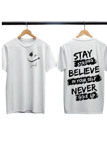 "Stay Strong" Motivational Graphic T-Shirt – Urban Style Inspirational Tee